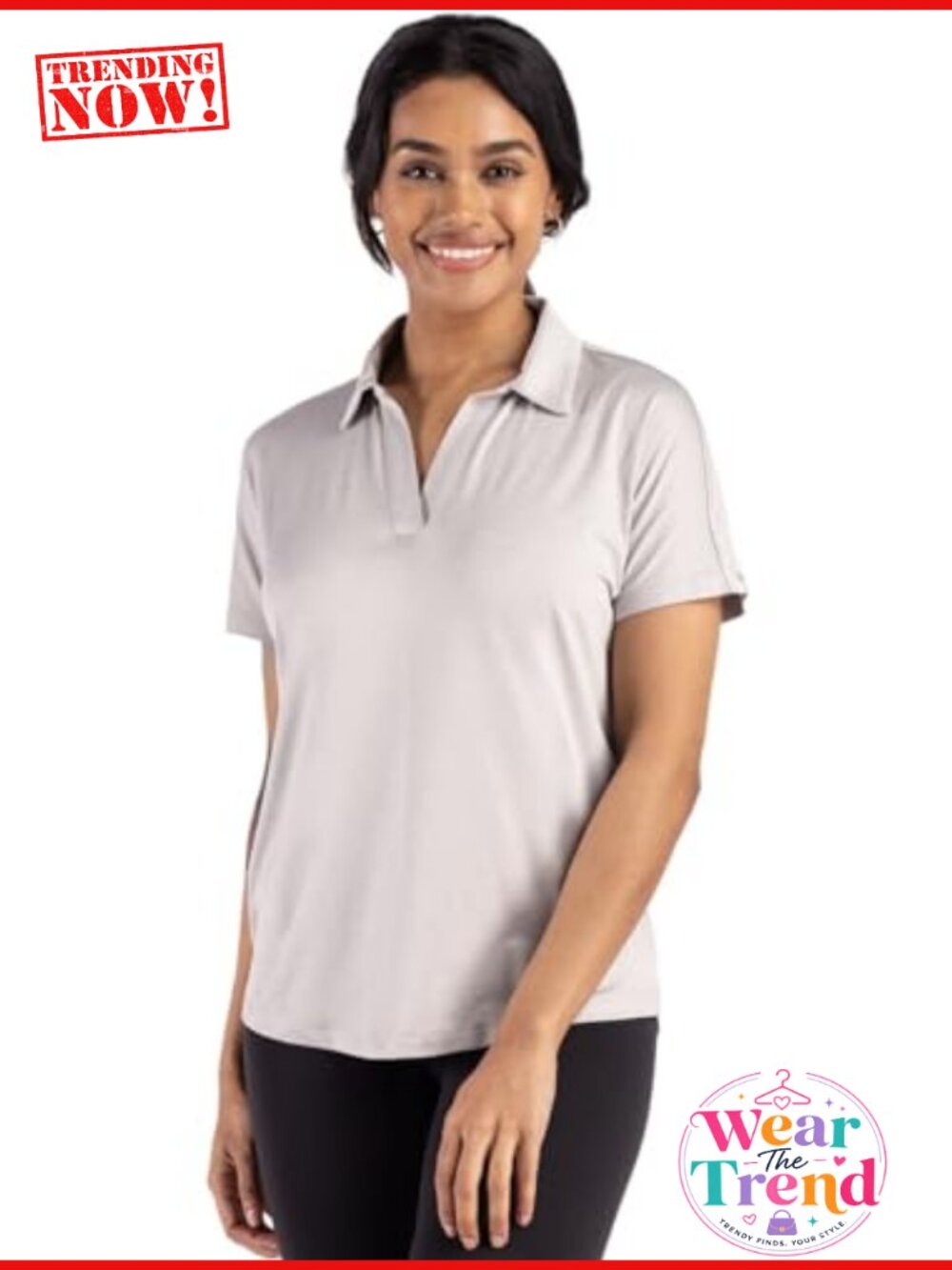 Recycled Polyester Spandex Dolman Polo Active Shirt UPF 50+
